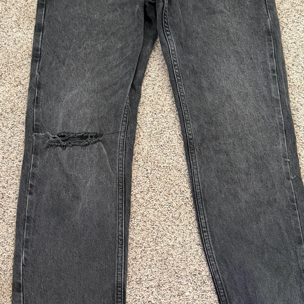 We the free black denim boot cut straight leg size 26